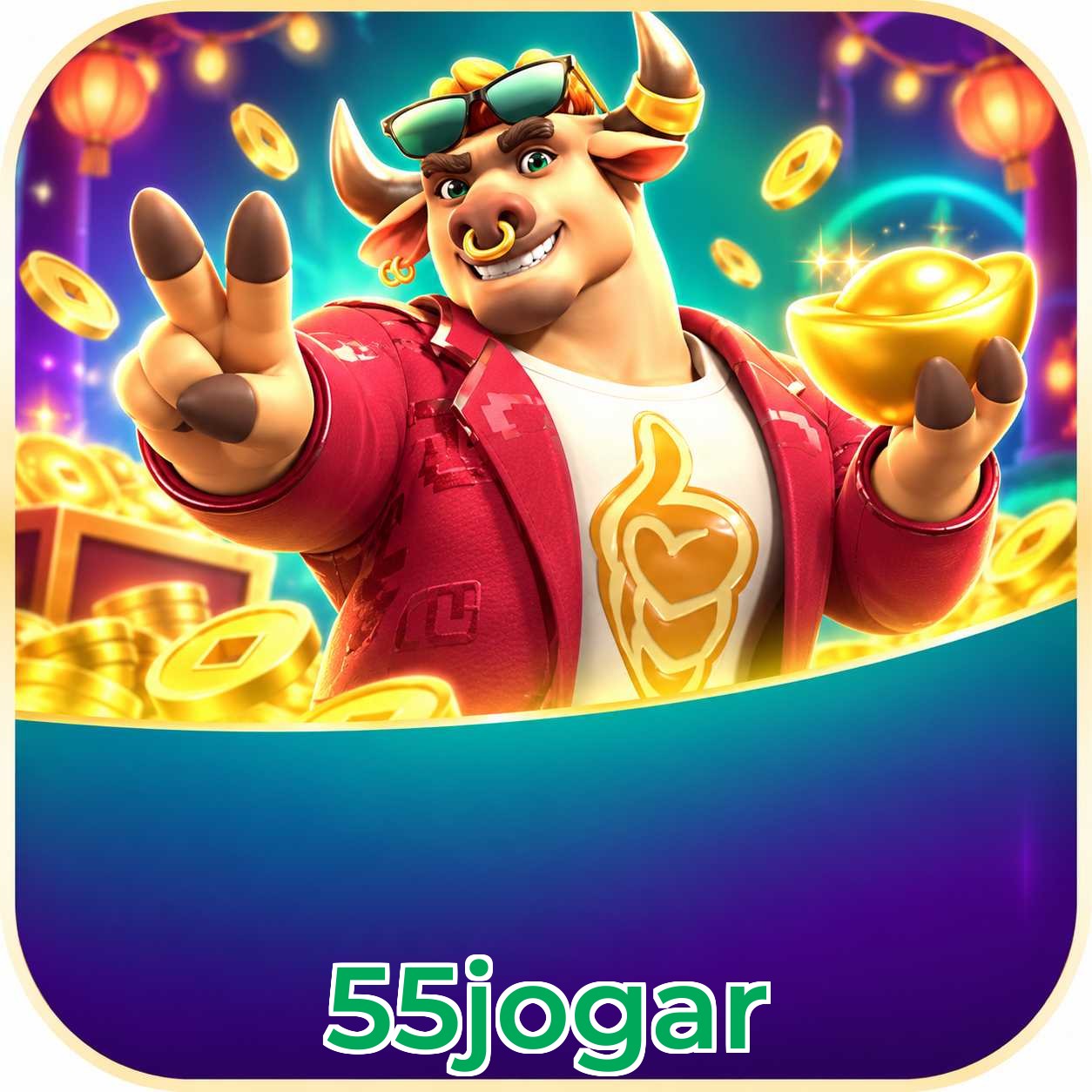 Catálogo de slots da 55jogar com RTP médio de 96,52%
