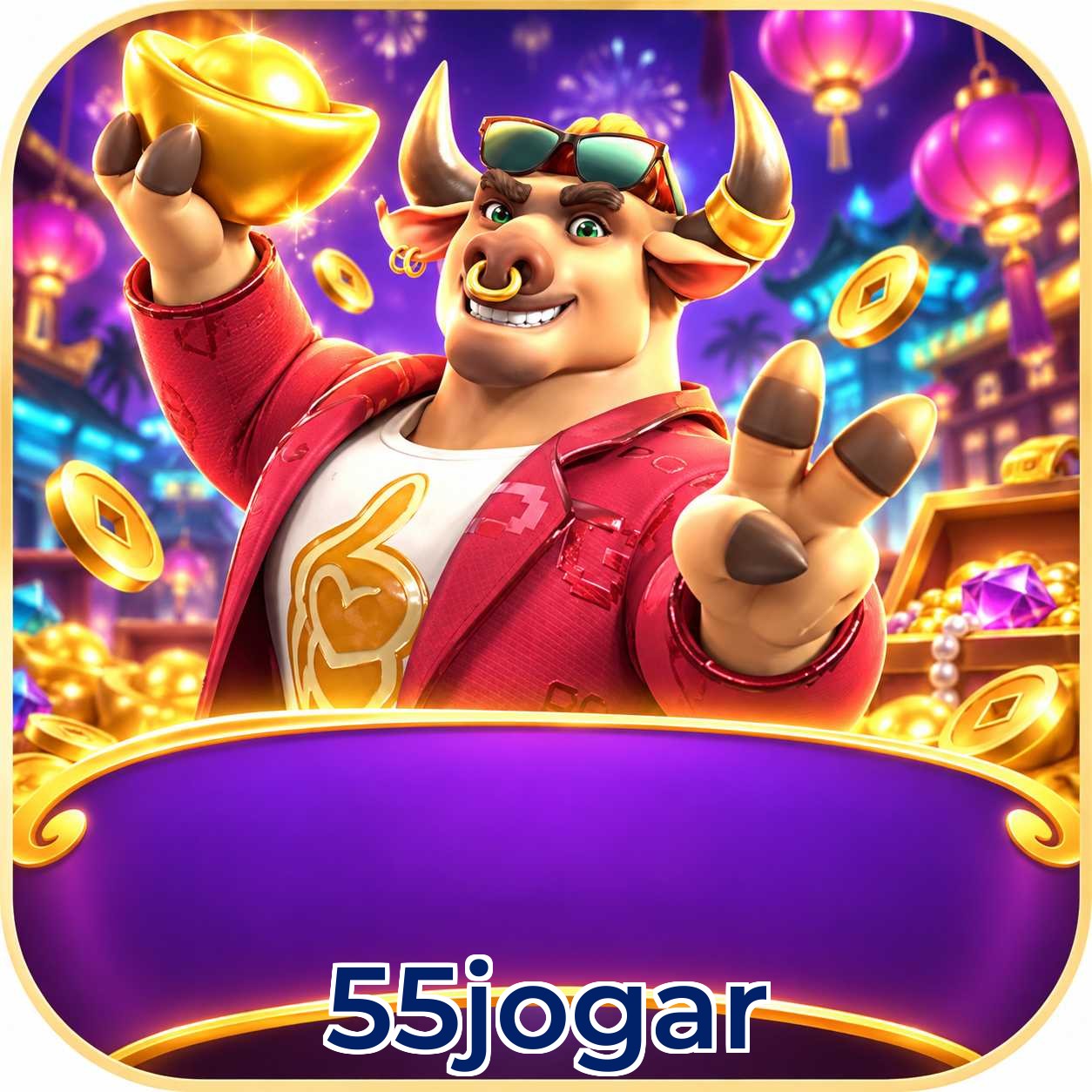 Aplicativo 55jogar para Android e iOS com interface completa